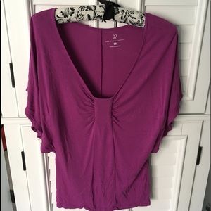 NYCo Fuchia batwing Top XS